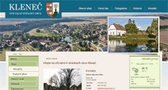 Desktop Screenshot of klenec.cz