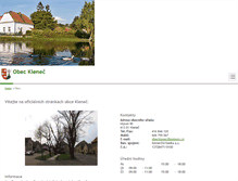 Tablet Screenshot of klenec.cz